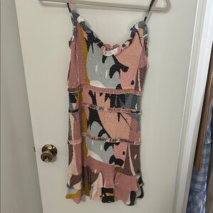 Karlie Multicolor Abstract Mini Dress